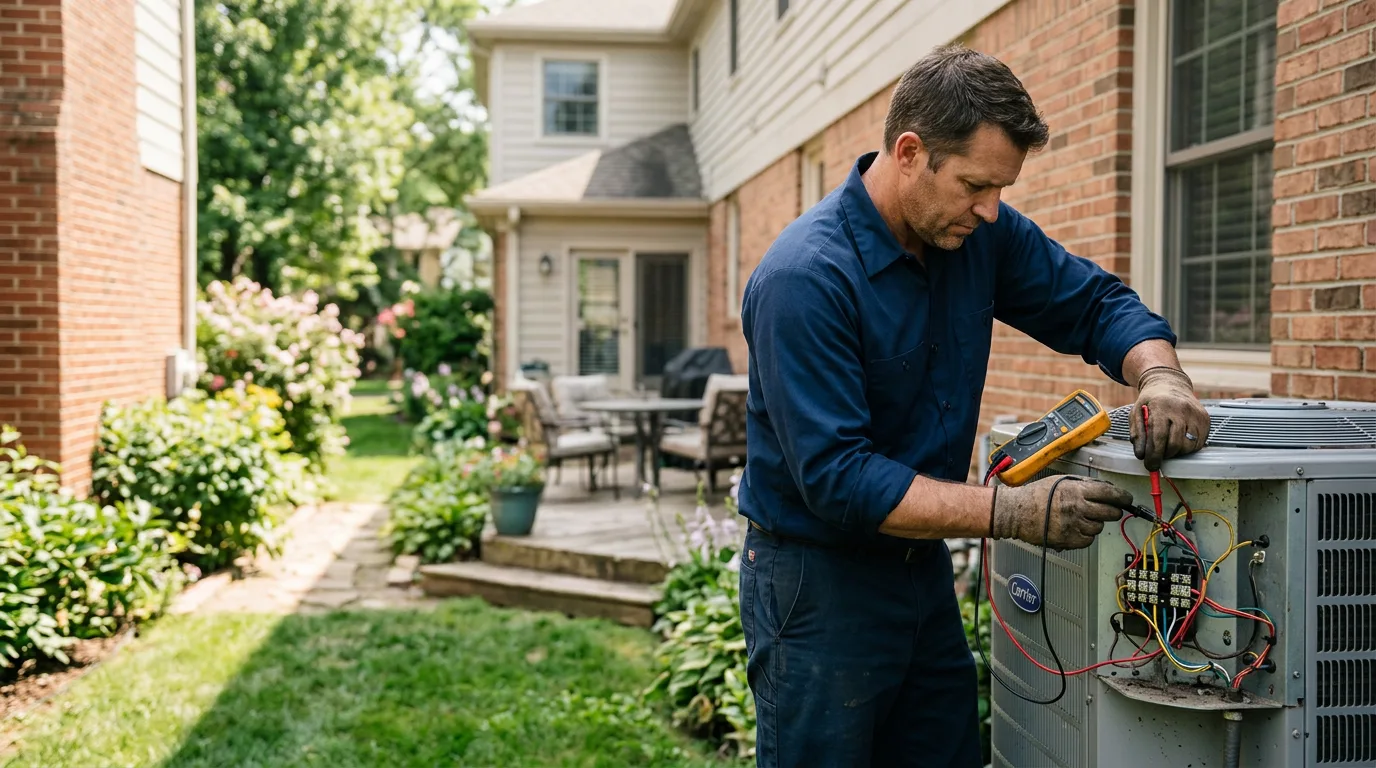 HVAC technician working near Stevens Village, AK
